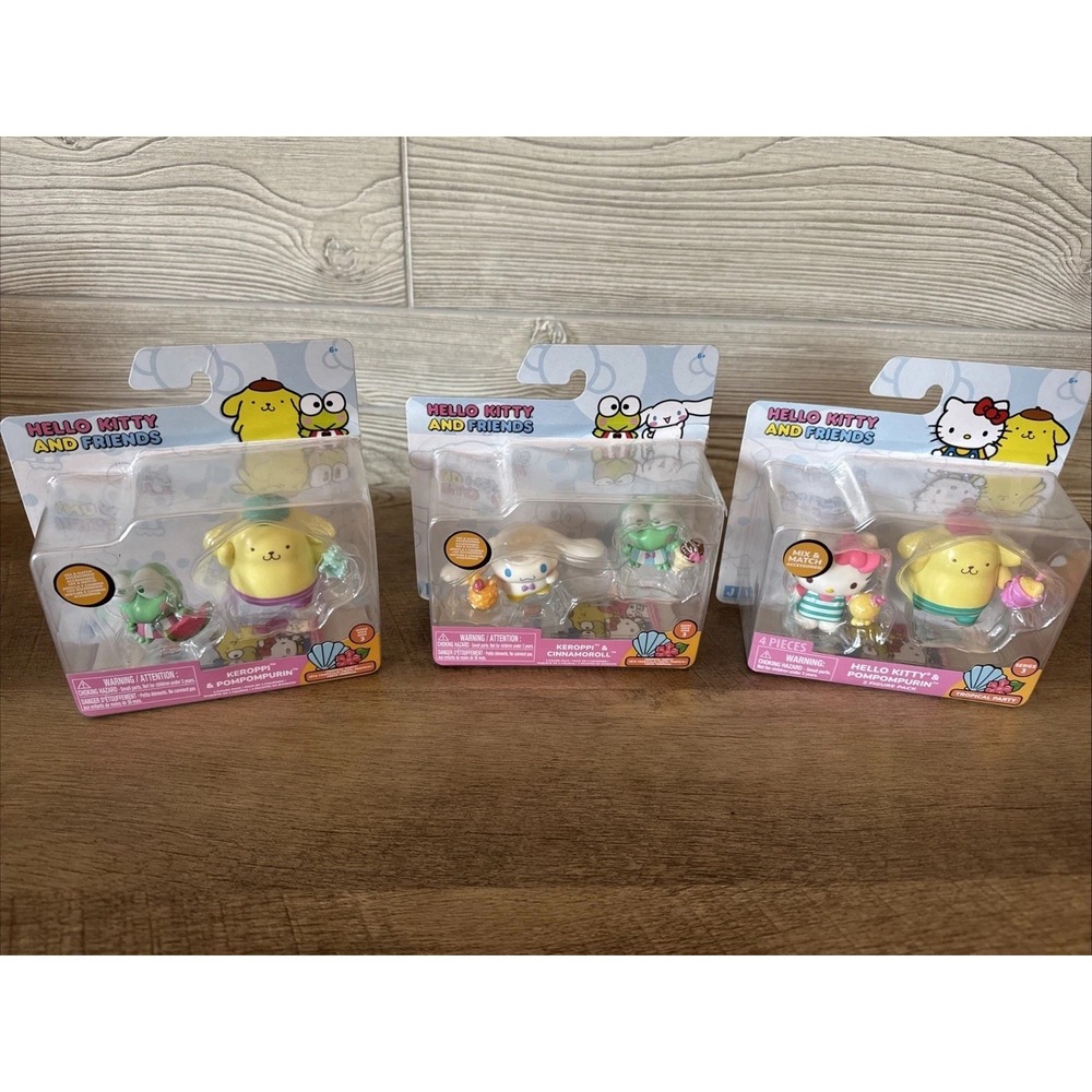 Lot Of 3 Packs Hello Kitty And friends Rainbow Vibes. Series 3